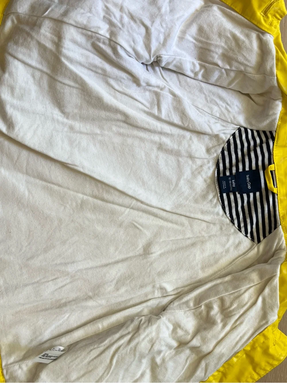 GAP Kids Yellow Button-Front Raincoat